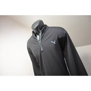 Puma Golf Jacket USP DRY Black Performance 1/4 Zip Athletic Mens Sz 2XL XXL